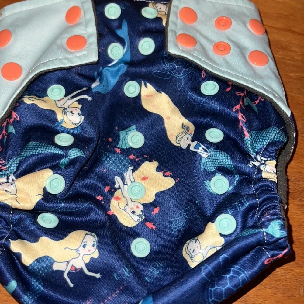 20%OFF + 4.99 shipping Kiss-a-bum cloth diapers mermaids 🧜‍♀️ and fairies 🧚🏼‍♀️
